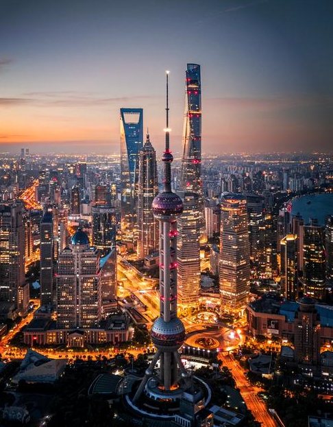 上海陆家嘴金融区摩天楼 上海中心 上海现代地标